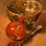 Tomato and Hand Thrown Bowl
